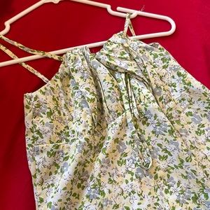 Floral Midi Dress With Slit